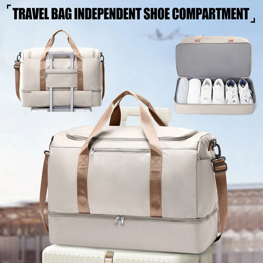 Travel Bags for Luggage Handbag Large Capacity Tote Bag Airport Carry-On Luggage, Business Trip & Vacation Bag for Women/Men