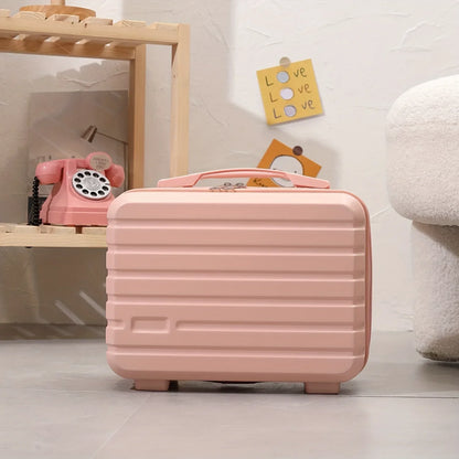 Hand Luggage Cosmetic Bag, Women's Mini  Bag, Company Gift Small Box, Toiletries Stylish Vintage Lightweight Suitcase Student Mu
