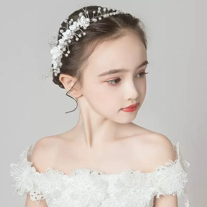 Wedding Hair Accessories Flower Hair Clips Hairpin Crystal Bride Headdress for Women Faux Pearl Barrettes Hair Combs Hair Decor