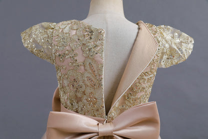 Stunning Little/Big Girls Lace Flower Girl Wedding Bridesmaid Birthday Party Holiday Pageant Easter Prom Fancy Dress