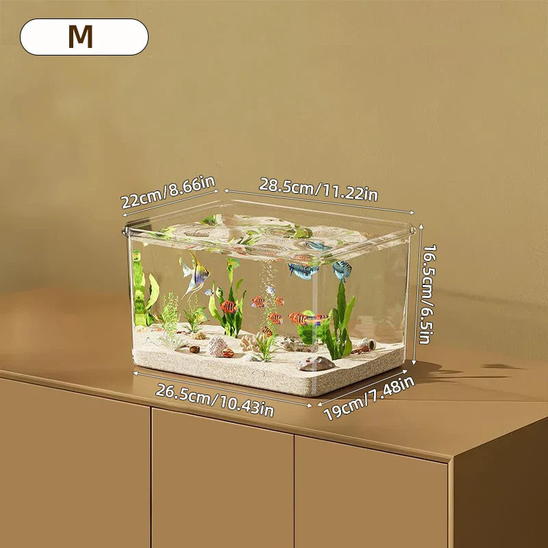 Desktop Fish Tank Bangladesh Transparent Aquarium - Small China Town