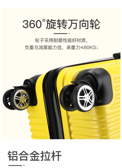 Luggage Suitcase 20-26 Inch Large Capacity Simple Fashionable Travel Handheld Durability Wear-resistant with Wheels Suitcase