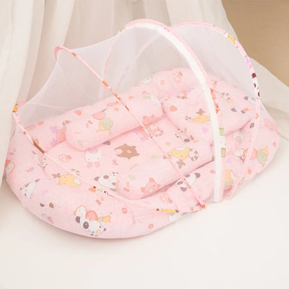 Multi-Function Travel Baby Nest Portable Baby Bed Crib Foldable Babynest Bassinet Infant Sleeping Children's Bed with Mosquito