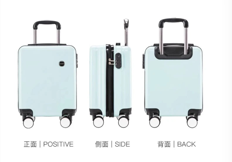 14 Inch Small Luggage Compartment 20*30*40 Cm Spring and Autumn Air Travel Boarding Password Box Travel Suitcase