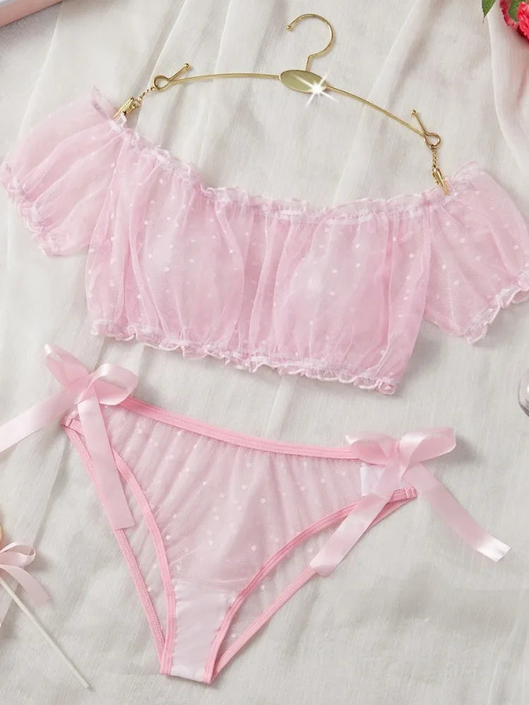 Erotic Lingerie Mesh Thin Transparent Bra Suspender Sex Shop Sexy Naughty Underwear Babydoll Open Anal Exotic Underwear Women
