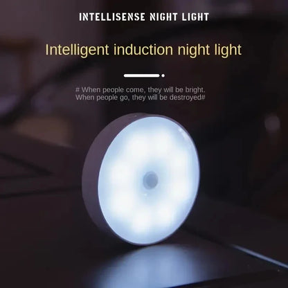 Motion Sensor Night Light - Wireless LED Detector Lamp for Bedroom, Staircase, Closet, and Room Decor-