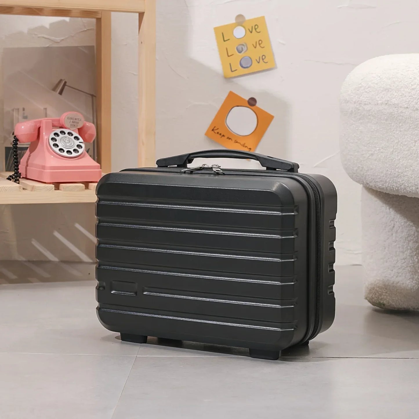 Hand Luggage Cosmetic Bag, Women's Mini  Bag, Company Gift Small Box, Toiletries Stylish Vintage Lightweight Suitcase Student Mu