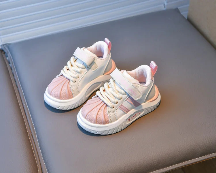 Children's Breathable Sports Shoes  Spring Autumn New Boys Girls Soft Soled Anti -Slip Leather Shoes Baby Kids Running Shoe