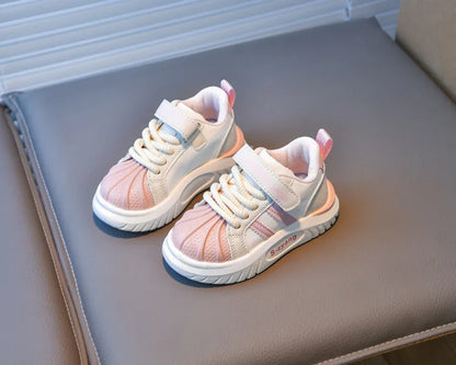 Children's Breathable Sports Shoes  Spring Autumn New Boys Girls Soft Soled Anti -Slip Leather Shoes Baby Kids Running Shoe