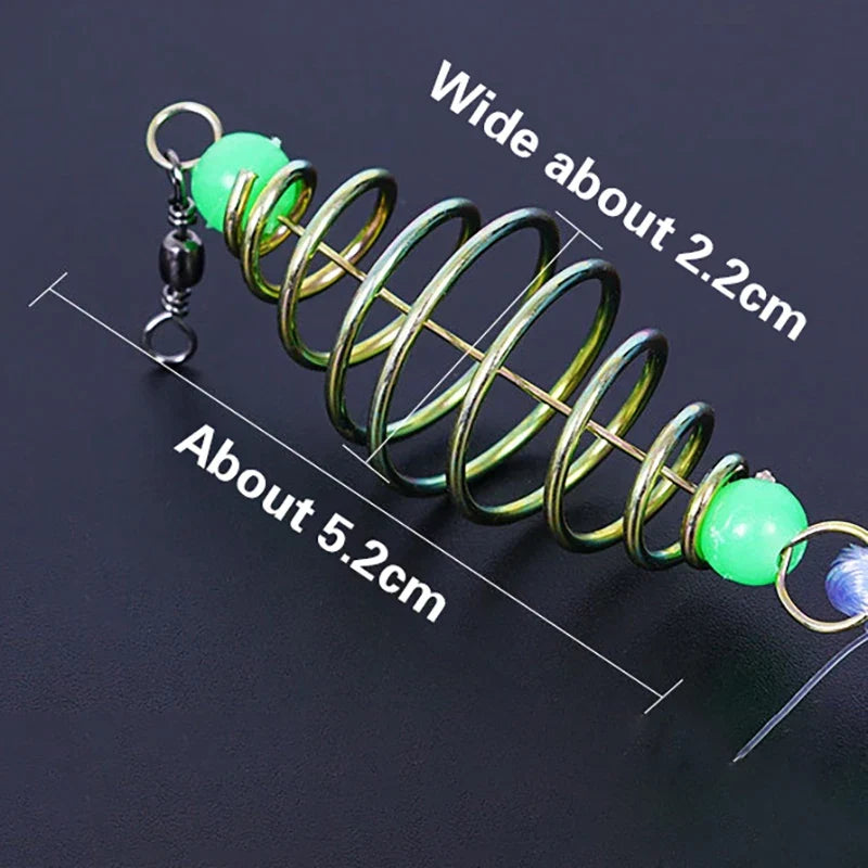 Bully Bundle Hookless Fishing Set Simple Small Fish Net Explosive Hook Spring Bait Cage Fishing Net Sticky (Available)