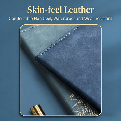 A5 Business Notebook Professional Hardcover Journal Notebook With Pen Imitation Leather Leather Notebook Gift Set For Christmas