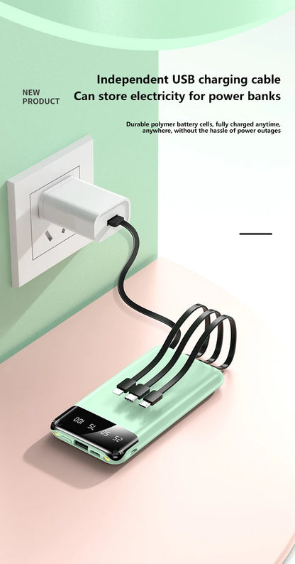 New 50000mAh High-capacity Portable Power Bank for Charging Smartphones and Digital Electronic Devices For Holidays and Travels