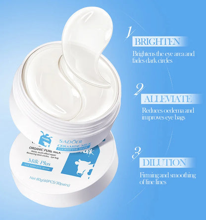Milk Crystal Collagen Eye Mask Firming Anti Dark Circles Remove Eyes Bags Moisturizing Eye Patches Eyes Skin Care