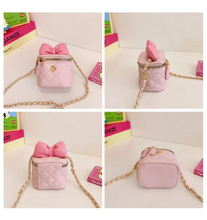 Children Bag New Girl Crossbody Bags Fashion Chain Bags Bow Shoulder Bags Versatile Girl Bag Sweet Princess Bag mochila infantil