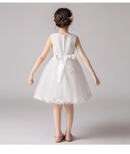 Girl's Princess dress Children's Day Birthday Party Lace Bubble skirt Summer style Dress