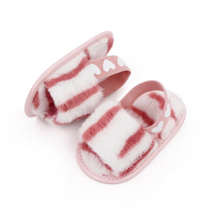 Fashion Faux Fur Baby Shoes For Newborn Spring Winter Cute Infant Toddler Baby Boys Girls Shoes