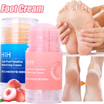 Anti Cracking Feet Cream Stick Double Protection Moisturizing Peach Orange Hand Foot Softening Dry Exfoliation Daily Foot Care