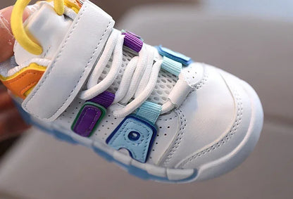 Girls Boys Sports Shoes Baby Shoes Toddler Non-slip Sneakers Casual Soft Shoes for Children Girls Baby Kids Outdoor Shoes