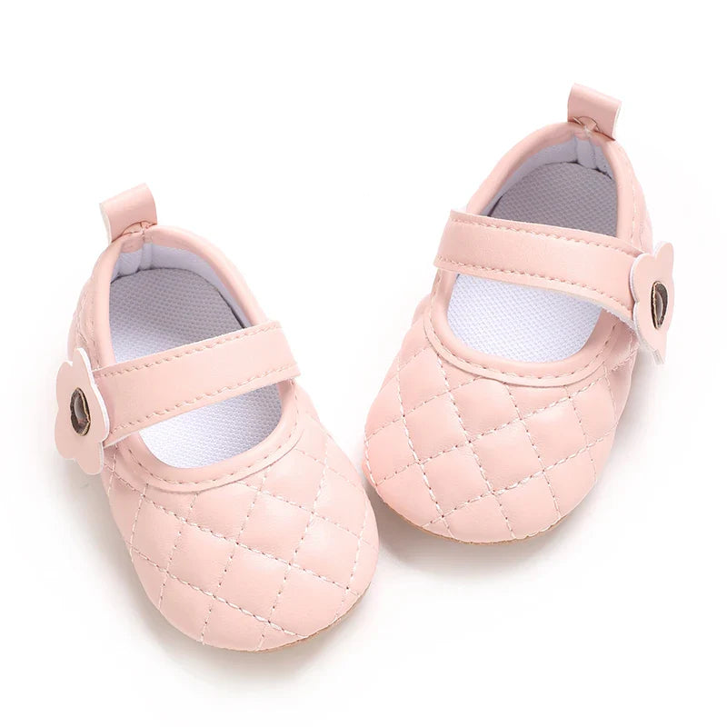 Baby Girl's Walking Shoes 3-6 Months Spring and Autumn Single Shoes Princess Shoes