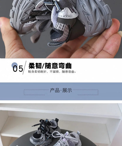 Children Sport Shoes Spring Autumn Kids Sneakers Soft Breathable Mesh Shoes Boys Girls Lace-up Running Shoes Gray, Black