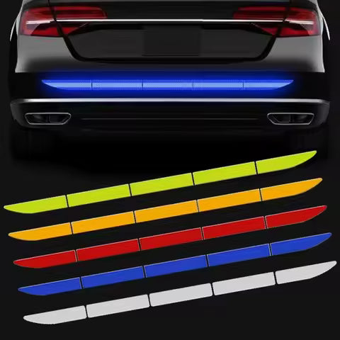 12Pcs/set Car Wheel Stripe Reflective Stickers Night Reflectors Adhesive Safety Decoration Waterproof Tapes For Bicycles Helmet