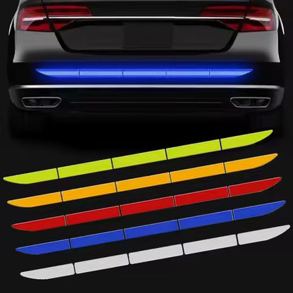 12Pcs/set Car Wheel Stripe Reflective Stickers Night Reflectors Adhesive Safety Decoration Waterproof Tapes For Bicycles Helmet