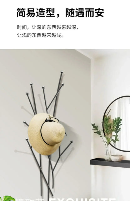 Bedroom Coat Rack House Entrance Hall Standing Clothes Hanger Design Hook Hat Nordic Coat Racks Stores Perchero Home Furniture