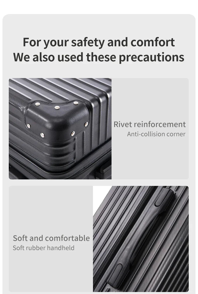 100% Aluminum Magnesium Alloy Travel Luggage Trolley Luggage 20 22 24 26 28 Inch Trolley Luggage Carry-On Luggage With Cup Holde