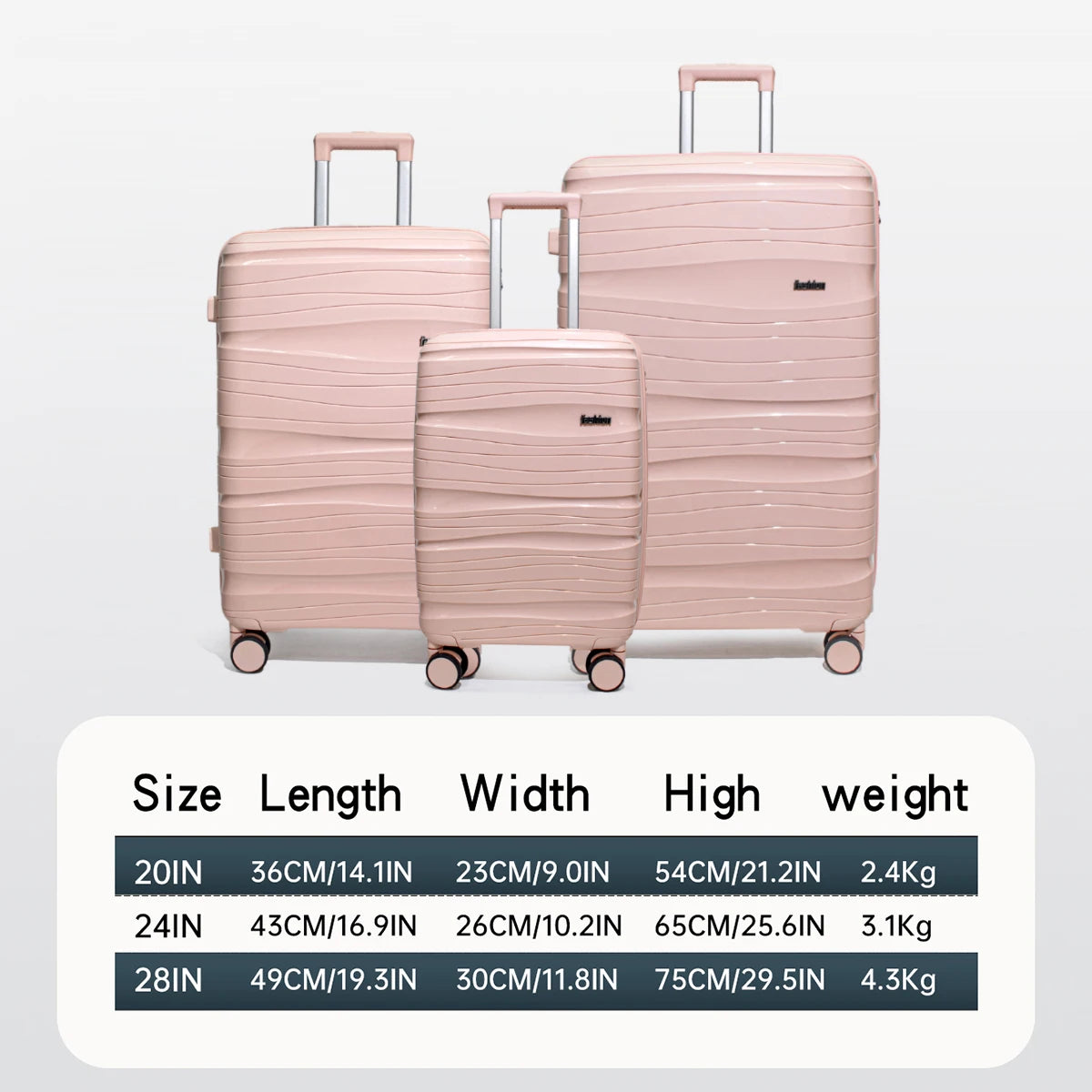 Luggage Trolley Case for Women, 20-Inch Small Carry-On, Double-Layer Explosion-Proof Zipper, Multifunctional Password Box, 2025 New Model
