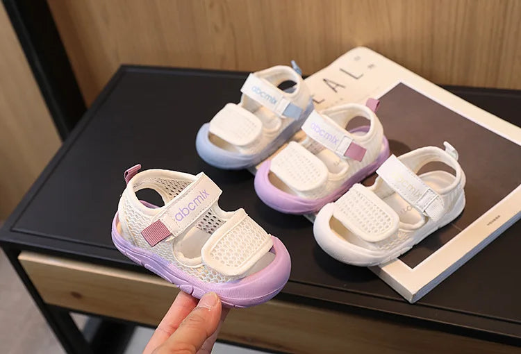 Baby Sandals Summer Infant Toddler Walking Shoe Mesh Breathable Kids Beach Shoes for Boys Girls Non-slip Causal Children Sandals