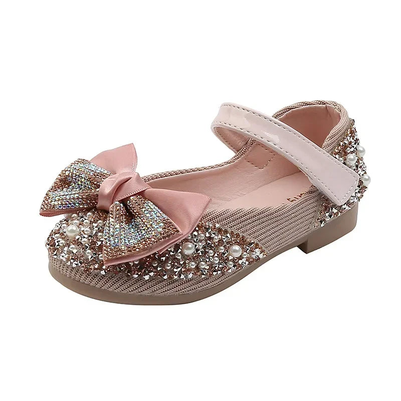 Sandals Toddler Girl Childrens Shoes Pearl Rhinestones Shining Kids Shoes Baby Girls Shoes Girls Thong Sandals