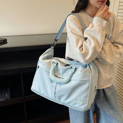 Women Travel Luggage Shoulder Bags Casual Outdoor Travel Short  TripTote Bag Portable Commuting Gym Fitness Sports Handbag