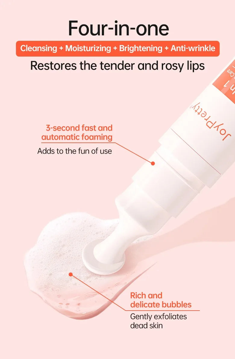 Exfoliating Bubble Lip Balm for Dark Lips Pink Lip Lightening Scrub Moisturizing Lip Mask
