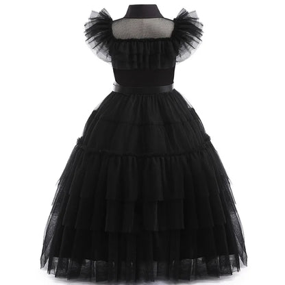 birthday Party Dress For Girl Kids graduation party Costumes Black Sleeveless Gothic Dresses 2026 Teenage Girls evening wedding