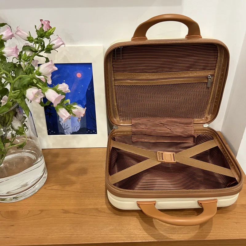 14 inch Lightweight Carrying Case Travel Cosmetic Case Portable Small Makeup Hand Bag