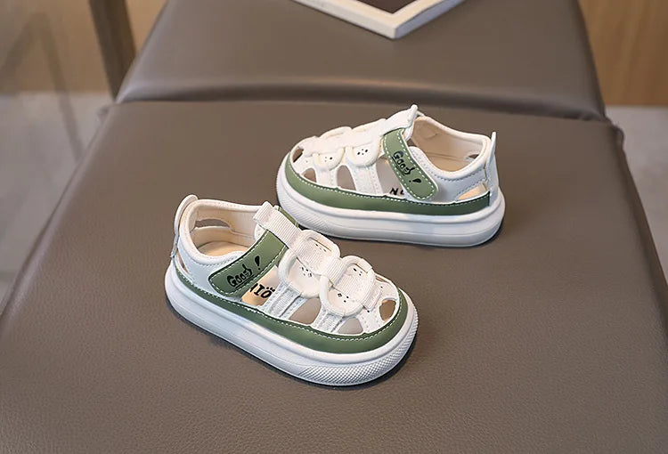 Summer Children Shoes Boys Soft Soles Beach Shoes Girl Baby Closed Toe Anti-kick Kids Sandal Summer Platform Sandals