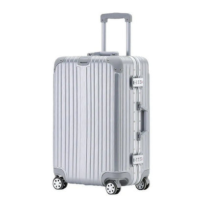 Magnesium Aluminum Alloy Luggage Set, 20" Carry-On & 28" Travel Suitcase with TSA Lock, Lightweight Durable