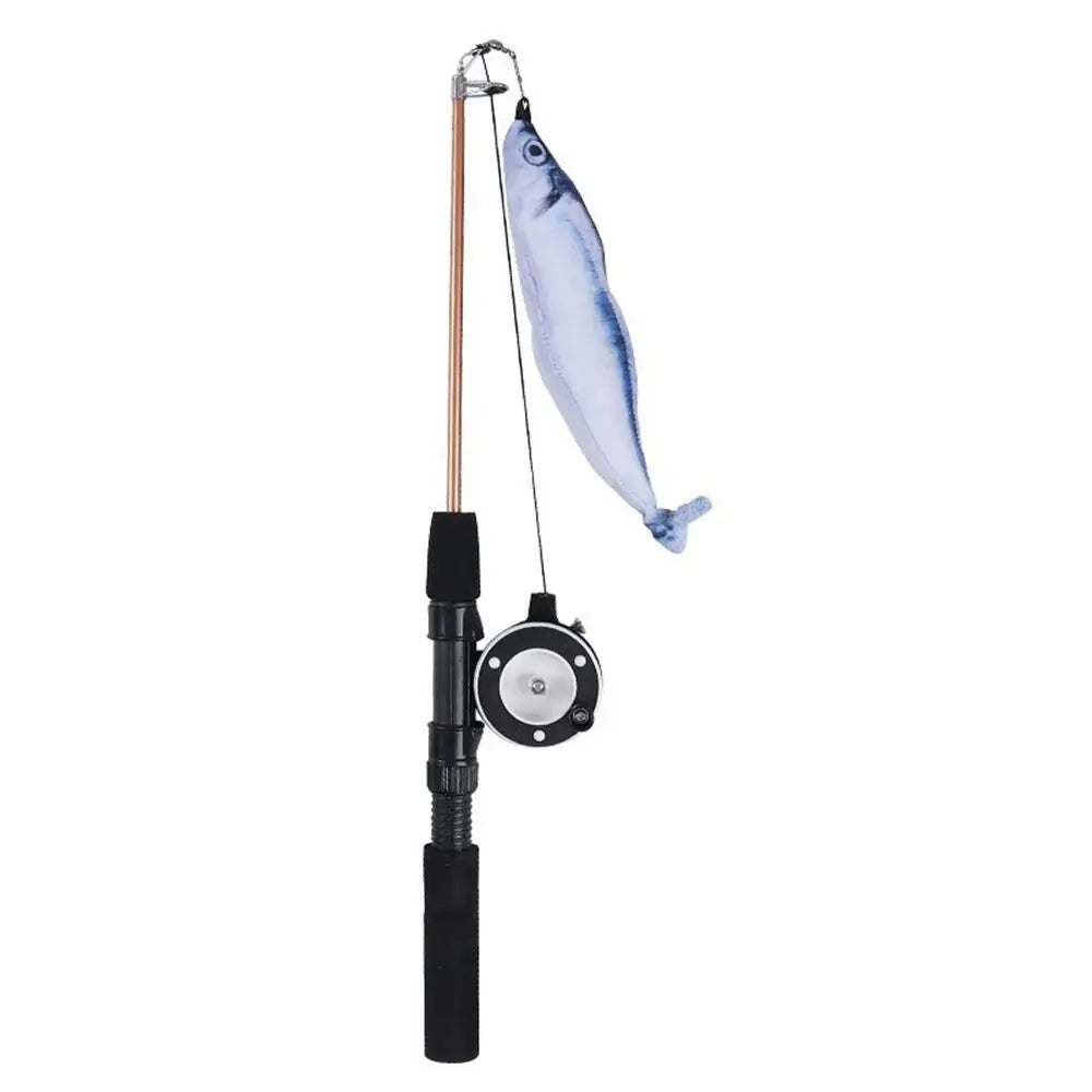 Retractable Cat Teaser Wand Toy Ultra-Long Refills Cat Feather Toys Catnip Fishing Rod Interactive Cat Toys for Indoor Cats