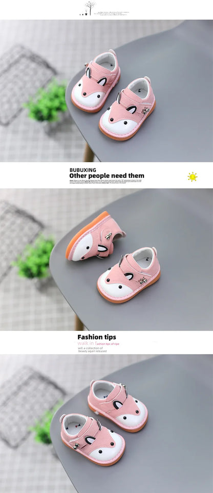 Kawaii Casual Shoe Childrens Shoes Squeaky Baby Shoes Soft Sole Infant Walking Shoes for Boys Girls 1 2 3 Years Old Breathable
