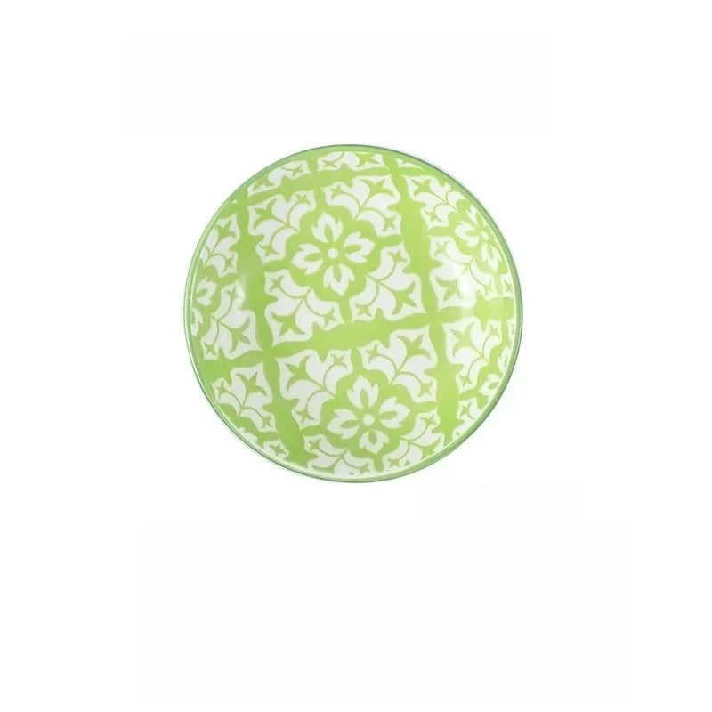 Bohemian Ceramic Condiment Dishes Set Sauce Plates Bowls  Spice Plates for Home  Restaurant Sushi Bar Parties Picnics Camping