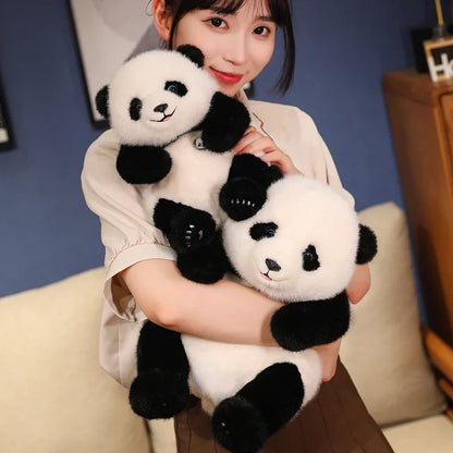 Adorable Base Simulation Lifelike Giant Panda FuBao Plush Toys Kawaii Stuffed Animals Soft Bears Baby Appease Doll Gifts