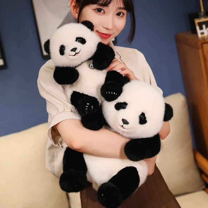 Adorable Base Simulation Lifelike Giant Panda FuBao Plush Toys Kawaii Stuffed Animals Soft Bears Baby Appease Doll Gifts