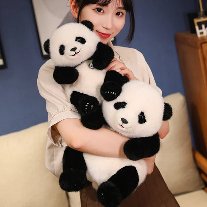Adorable Base Simulation Lifelike Giant Panda FuBao Plush Toys Kawaii Stuffed Animals Soft Bears Baby Appease Doll Gifts