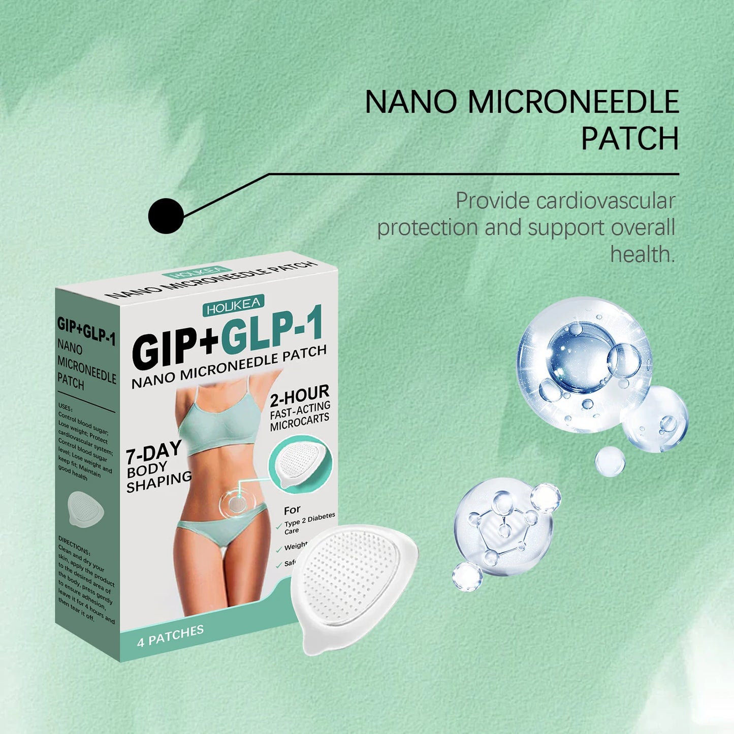 Body Care Patch - Gentle Care & Firming, Lifts Body Contours, Daily Lazy-Friendly Long-Lasting Body Shaping Patch