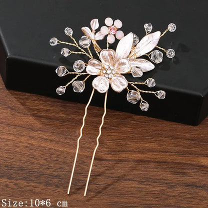 Hair Pins Hair Accessories For Women Wedding Accessories Hair Clips Jewelry Pearl Rhinestone Flower Hair Clip Pins Headpiece