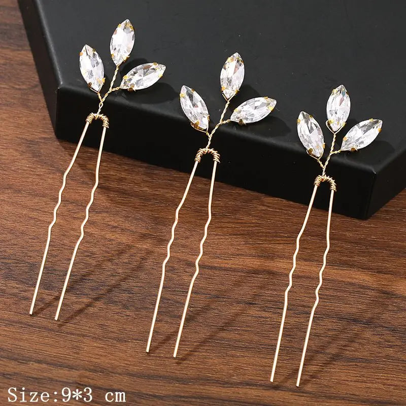 Hair Pins Hair Accessories For Women Wedding Accessories Hair Clips Jewelry Pearl Rhinestone Flower Hair Clip Pins Headpiece