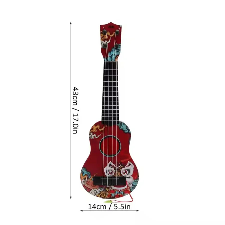 Children Guitar Toy Can Be Used To Play Elementary Instruments With Paddles Simulating Yukrili Music Toys