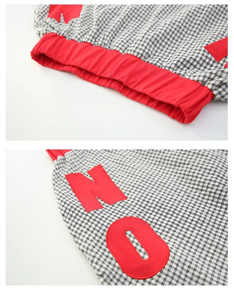 Girls Clothes Summer Kids Fashion Letter Vest + Skirt 2pcs Set Children Clothing Suit Teen Girl Plaid Bowknot Sleeveless Outfits