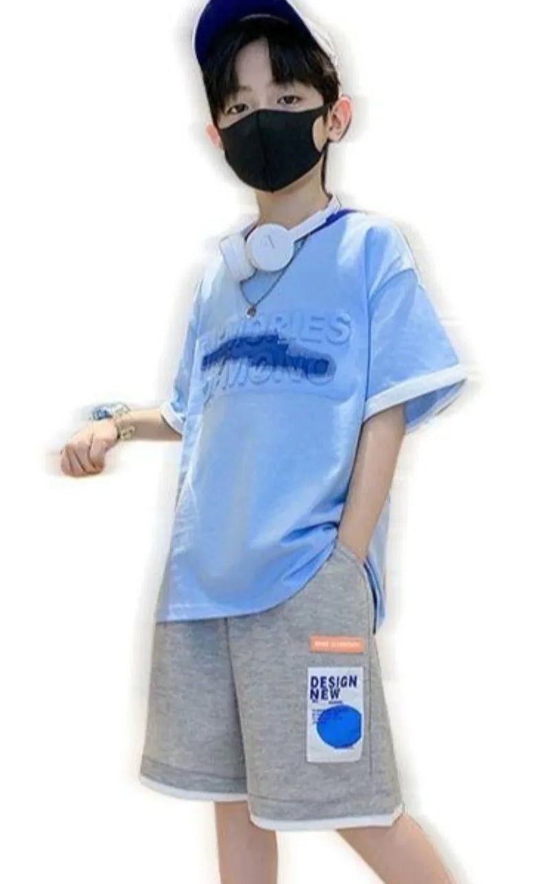 Sportswear Set Men's Children's Sets Boy Clothes Boys Clothing Cartoon Fashion Baby Summer Costumes (Available)