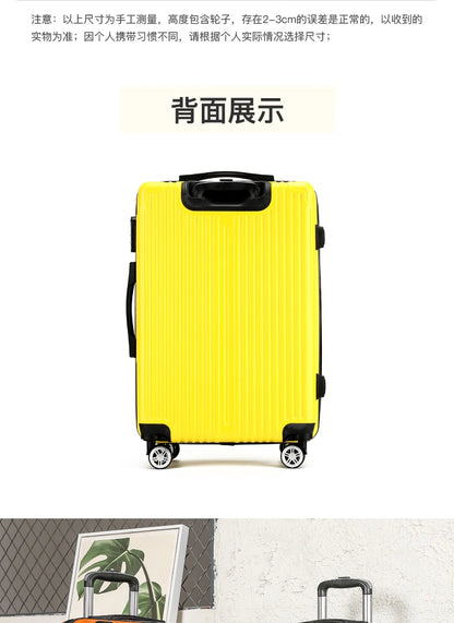 Luggage Suitcase 20-26 Inch Large Capacity Simple Fashionable Travel Handheld Durability Wear-resistant with Wheels Suitcase